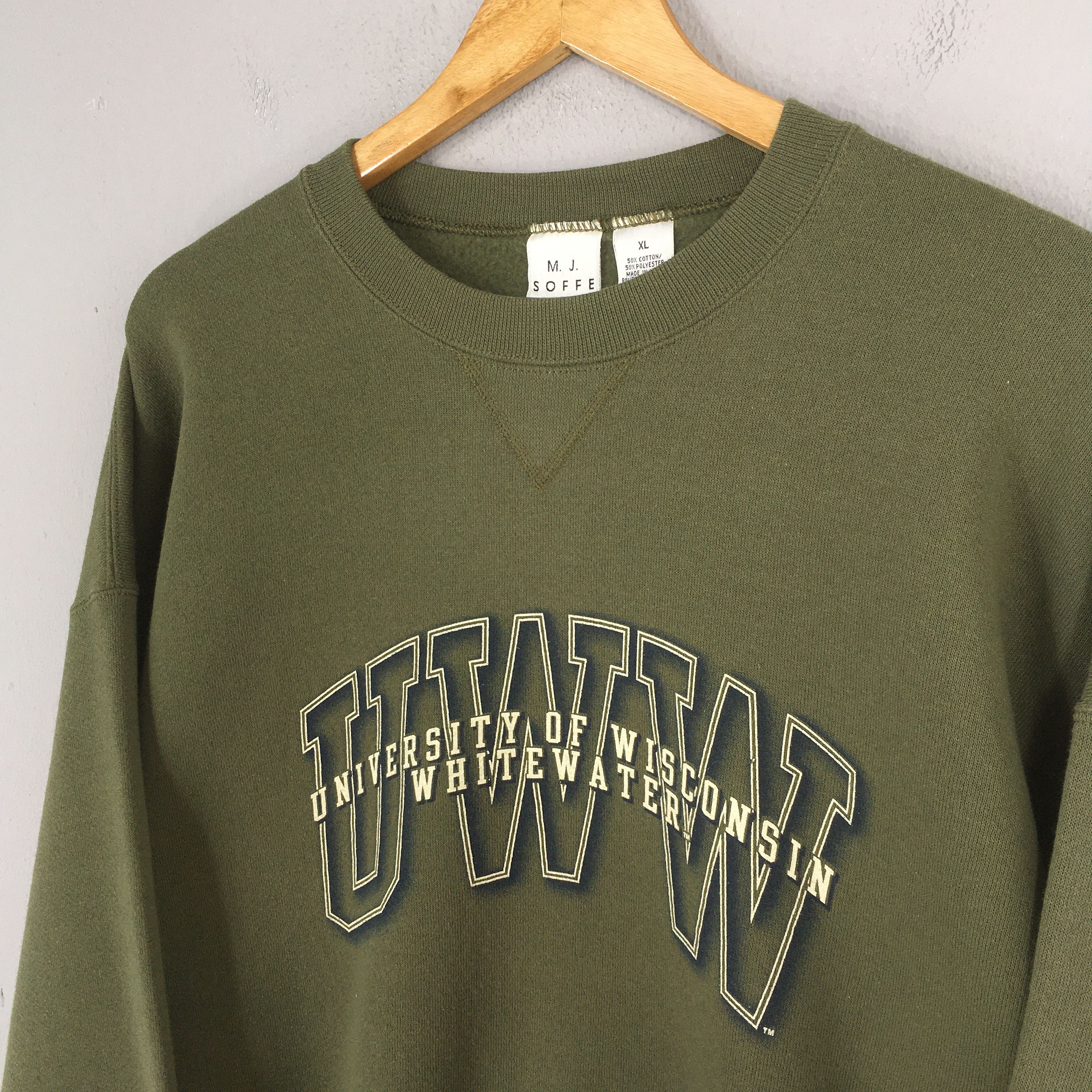 NCAA × Vintage Vintage University Of Wisconsin Whitewater Sweatshirt XLarge Size US XL / EU 56 / 4 - 3 Thumbnail