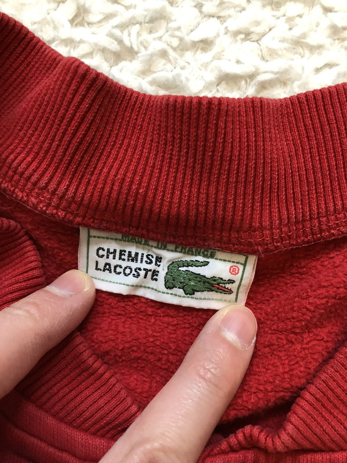 Lacoste × Vintage Sweatshirt Lacoste vintage 90’s boxy fit 65x63 cm Size US L / EU 52-54 / 3 - 3 Thumbnail
