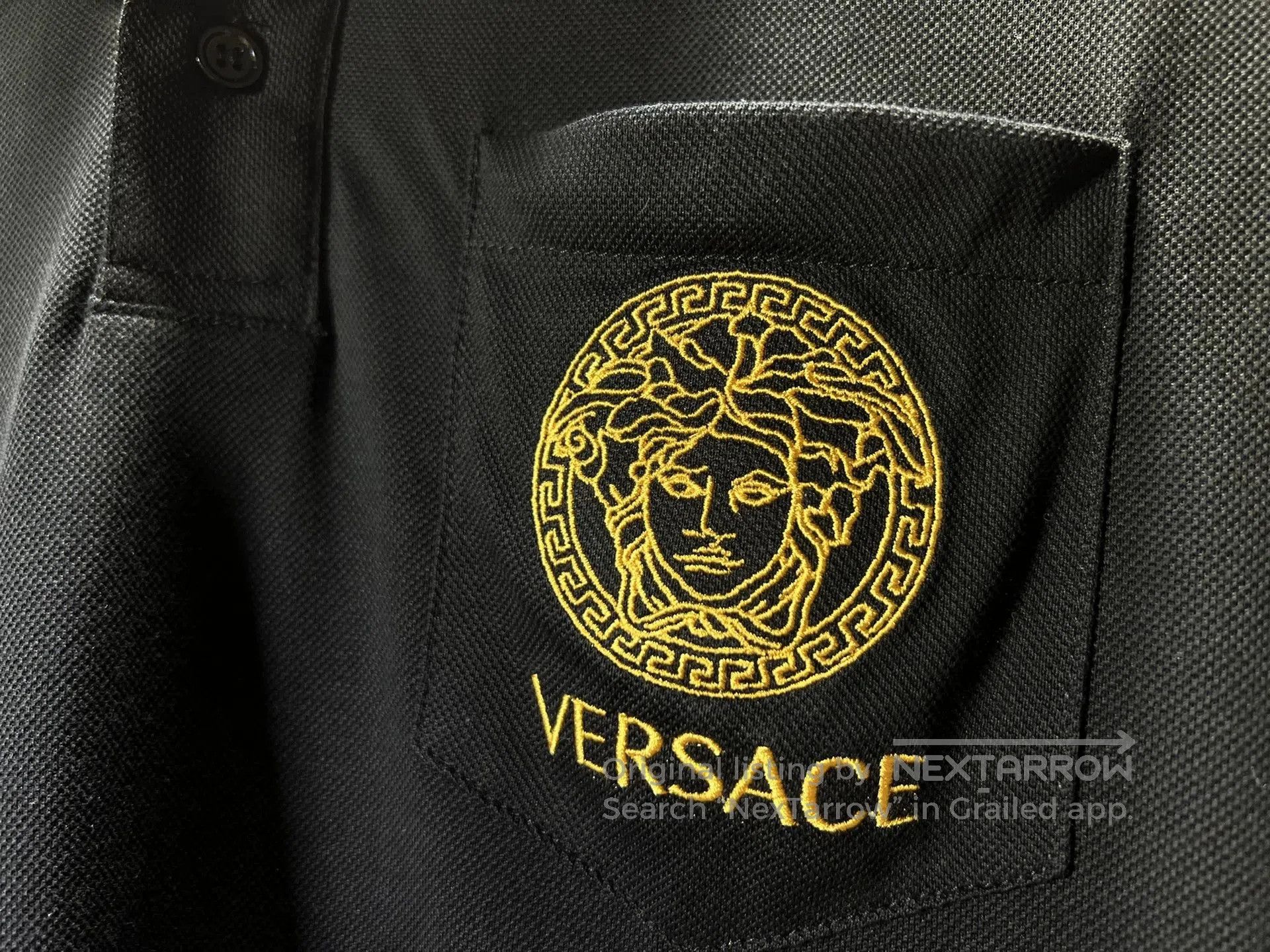 Versace VERSACE Men's Collared Short Sleeve T. Size US S / EU 44-46 / 1 - 4 Thumbnail
