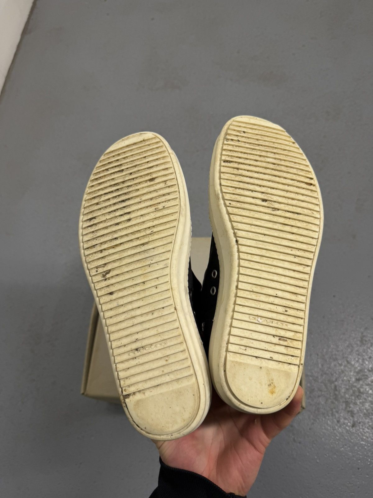 Rick Owens Drkshdw Rick Owens Drkshdw Laceless High Ramones With Box Size US 11 / EU 44 - 11 Thumbnail