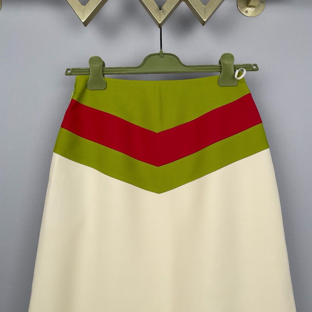 Gucci GUCCI Runway Chevron vintage Web skirt Size 27" / US 4 / IT 40 - 7 Thumbnail