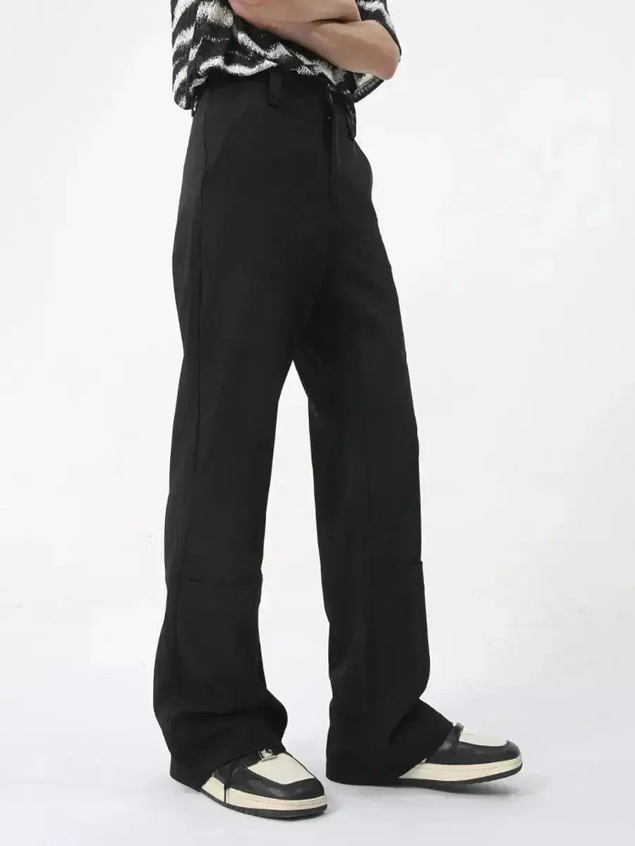 Japanese Brand Retro loose solid color micro flared jeans Size US 32 / EU 48 - 1 Thumbnail