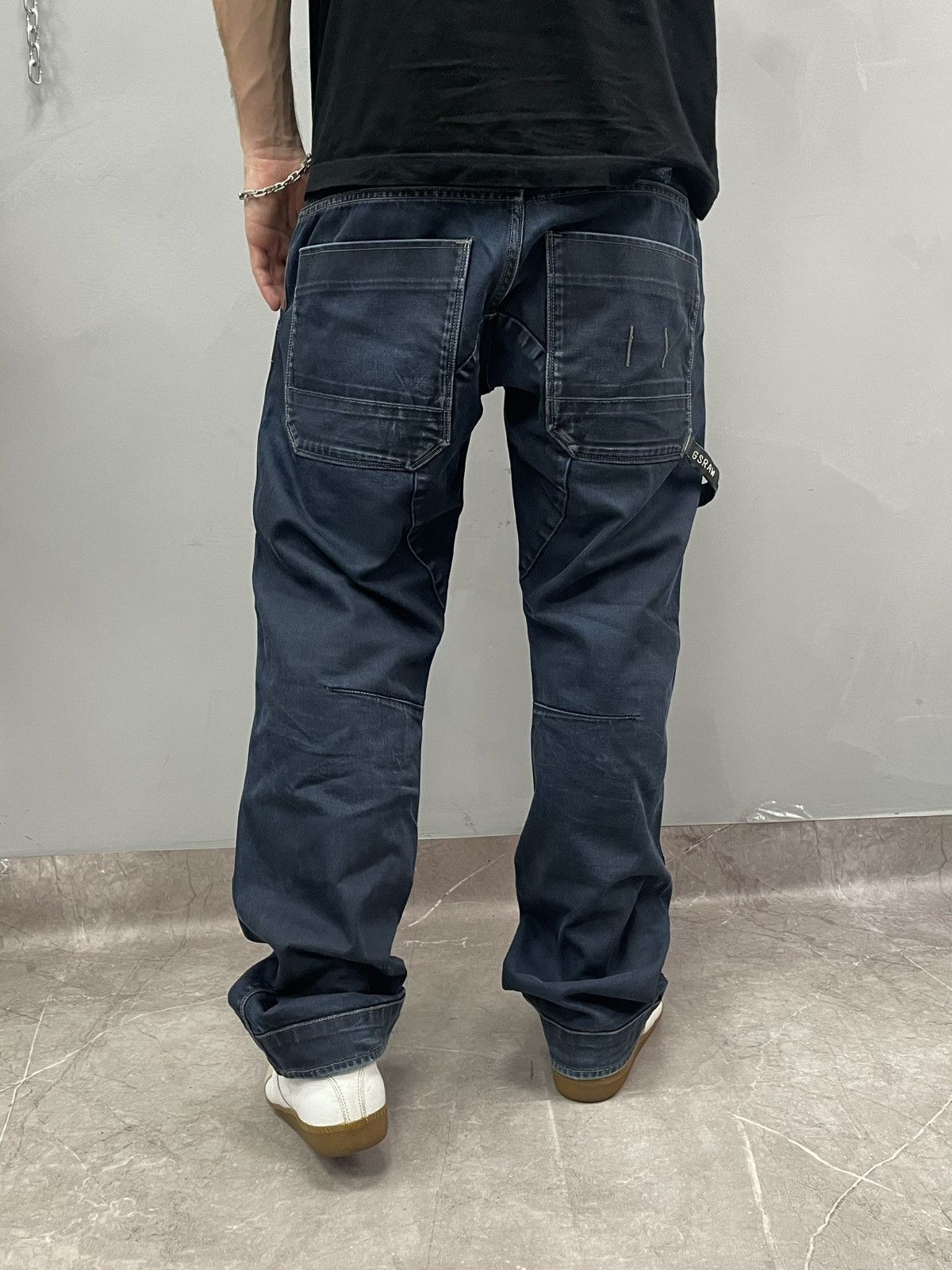 G-Star G star raw wide leg baggy double knee jeans pants y2k Size US 33 - 9 Thumbnail