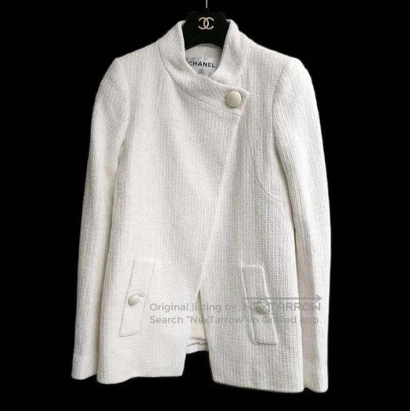 Chanel Chanel White Cotton Summer Jacket for Women . Size XS / US 0-2 / IT 36-38 - 2 Thumbnail
