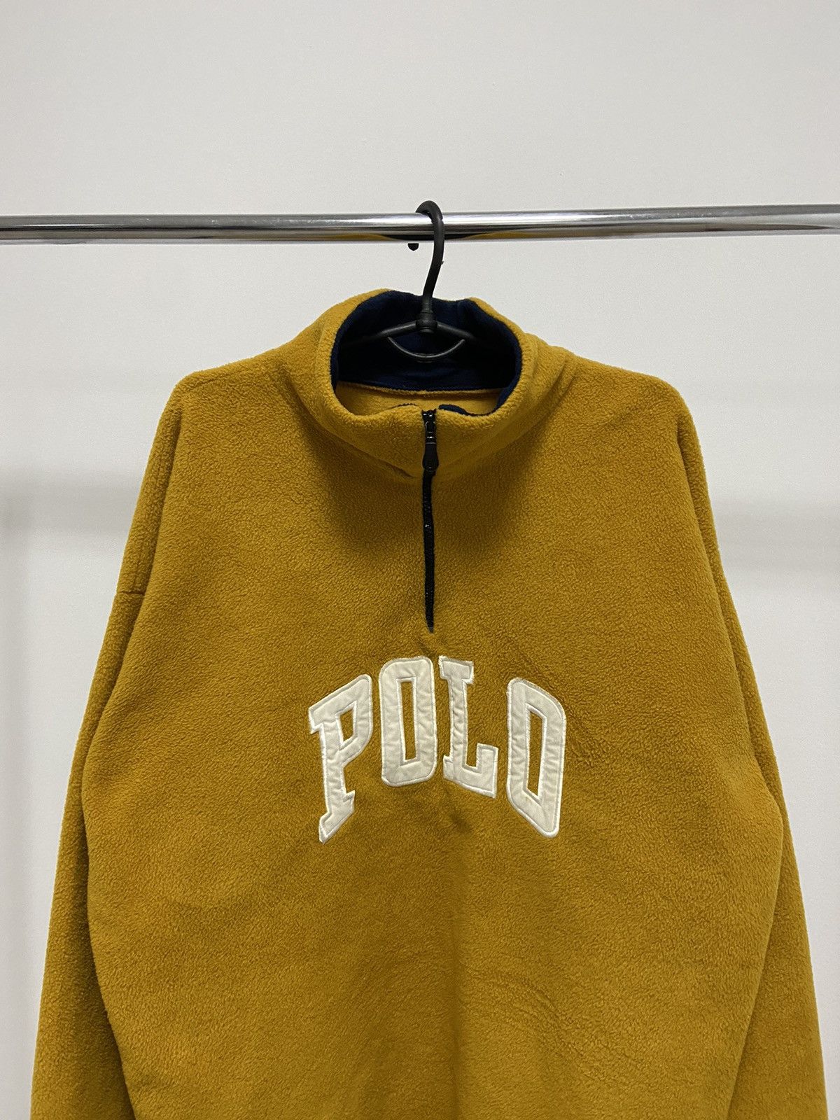 Polo Ralph Lauren × Vintage Polo Ralph Lauren Logo 1/4 Zip Fleece Sweatshirt Spell Out Size US XL / EU 56 / 4 - 2 Thumbnail