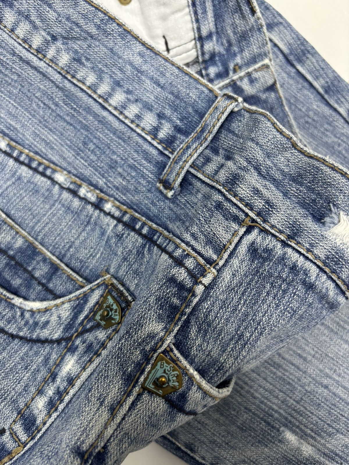 Acne Studios B-S RAW Acne Studios Style Baggy Jeans Distressed Denim Size US 31 - 9 Thumbnail