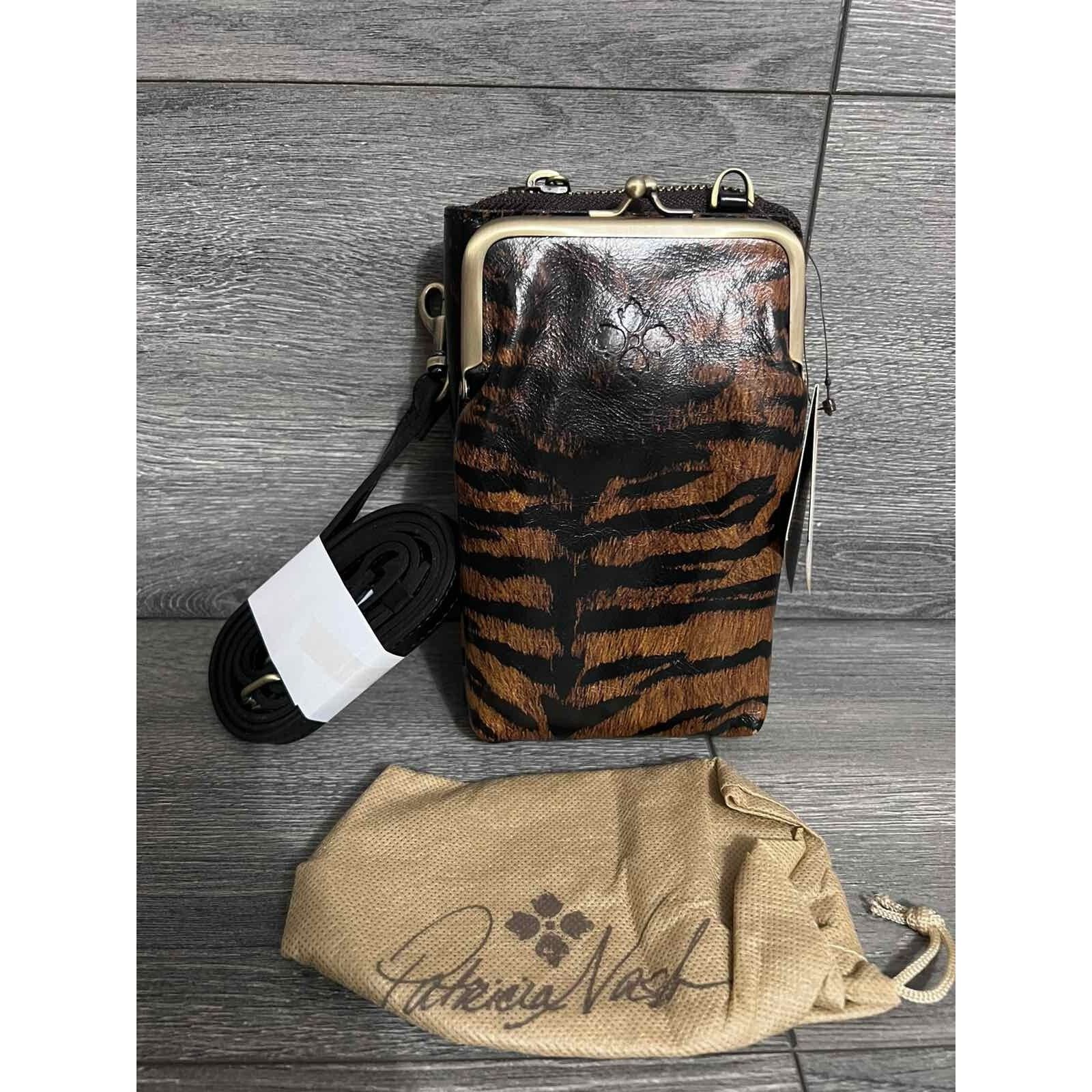 Patricia Nash Patricia Nash Pertina Frame Pouch Crosbody Tiger Bag A399516 Size ONE SIZE - 2 Thumbnail