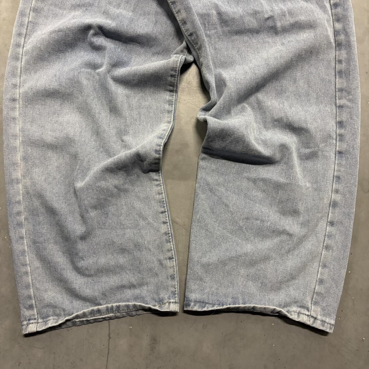 Japanese Brand × Vintage Crazy Vintage Y2K/2000s Baggy Light Wash Skater Style Denim Jeans! Size US 36 / EU 52 - 5 Thumbnail