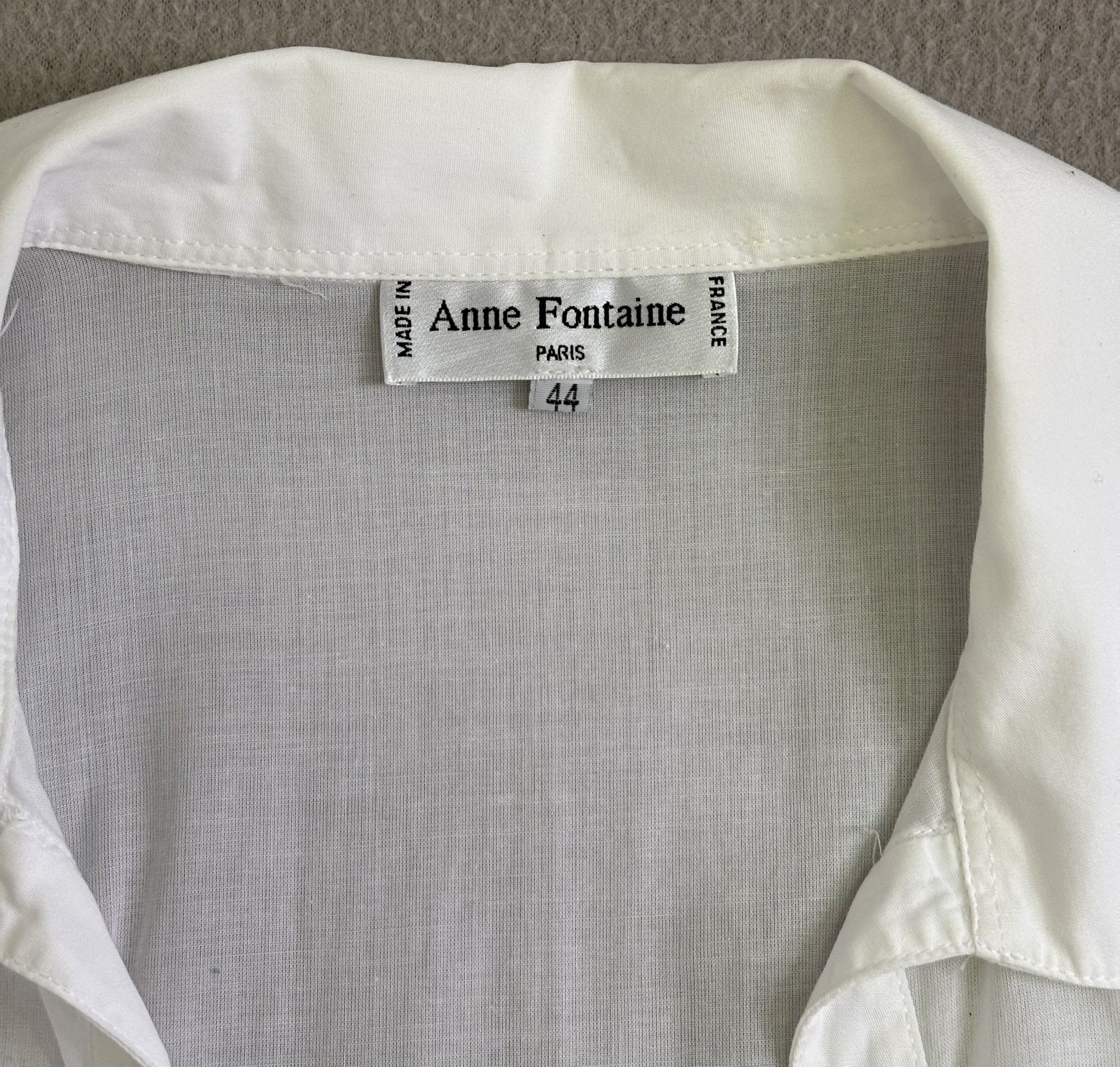 ANNE FONTAINE × Vintage Anne Fontaine White shirt size 44 Size L / US 10 / IT 46 - 13 Thumbnail