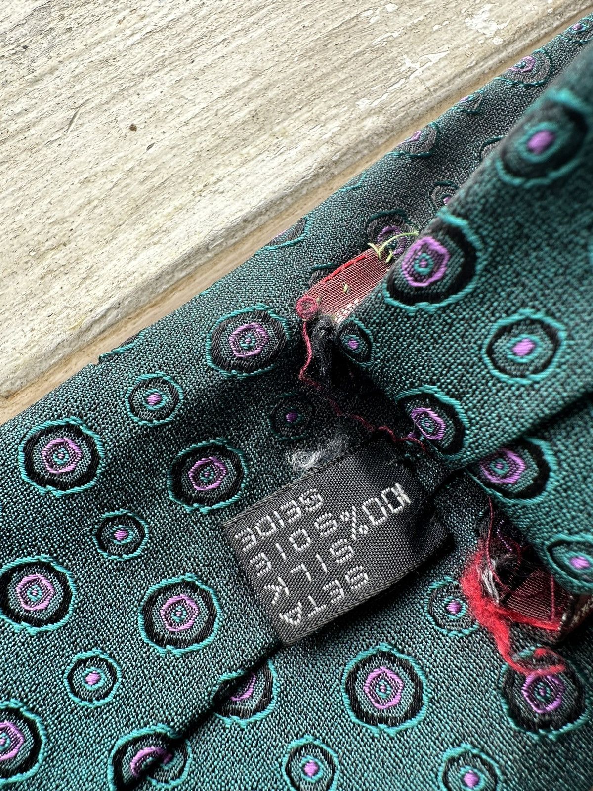 Vintage 🚨TINO COSMA VINTAGE 90s silk TIE RARE LUXURY OLD MONEY Size ONE SIZE - 7 Thumbnail