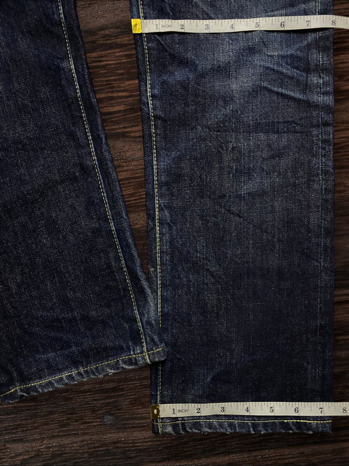 Burgus Plus Vintage Japanese Brand Burgus Blue Straight Fit Jeans Size US 30 / EU 46 - 15 Thumbnail