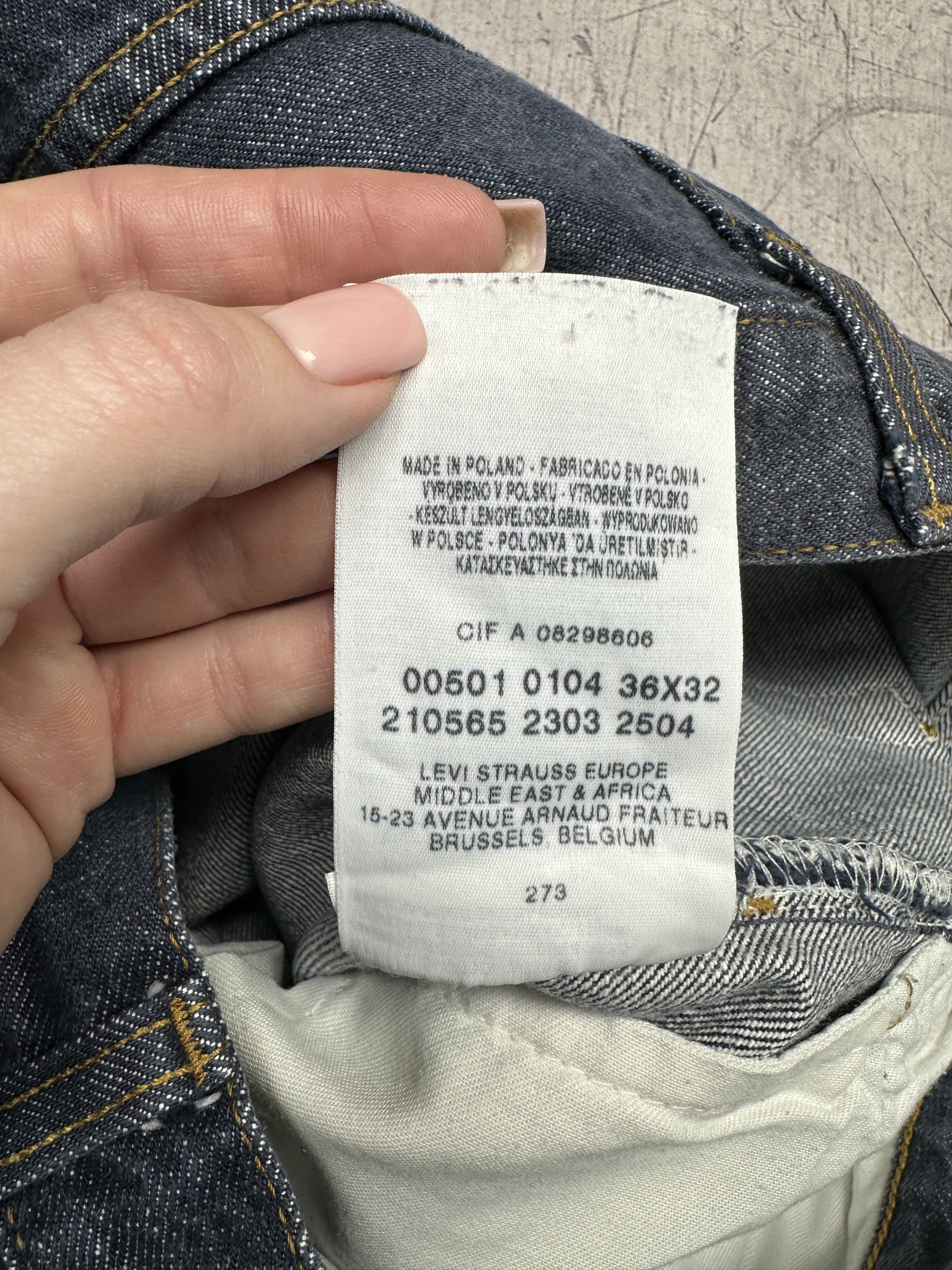 Levi's Levi's 501 Mens Denim Pants Jeans Size 36 x 32 Size US 36 / EU 52 - 11 Thumbnail
