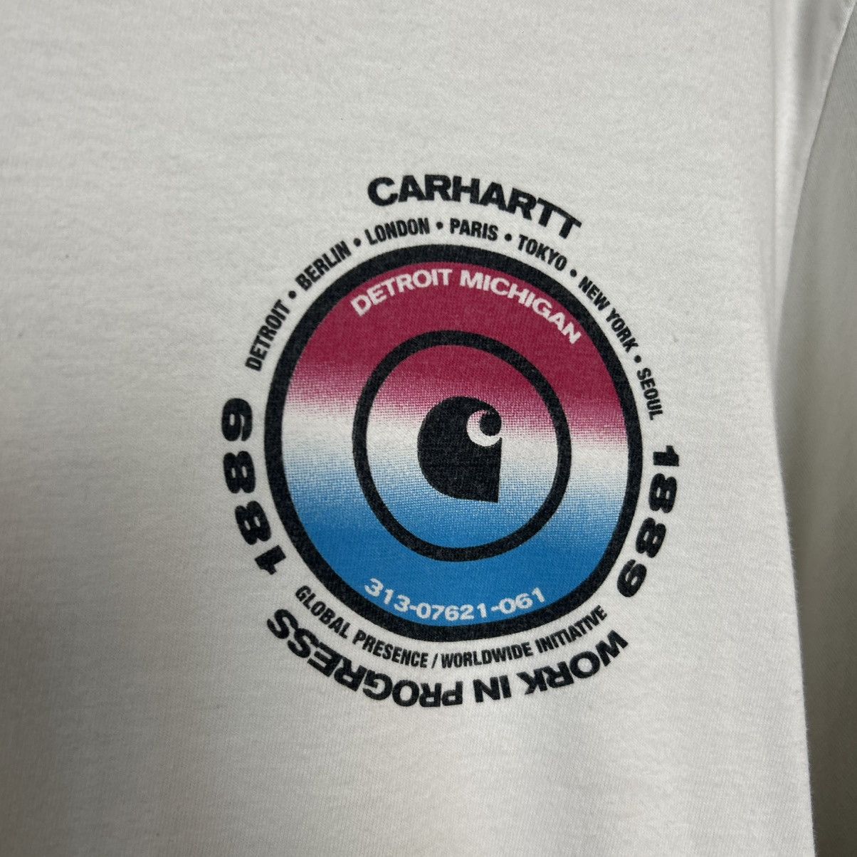 Carhartt Mens Carhartt Wip Big Logo streetwear y2k tee Size US M / EU 48-50 / 2 - 6 Thumbnail