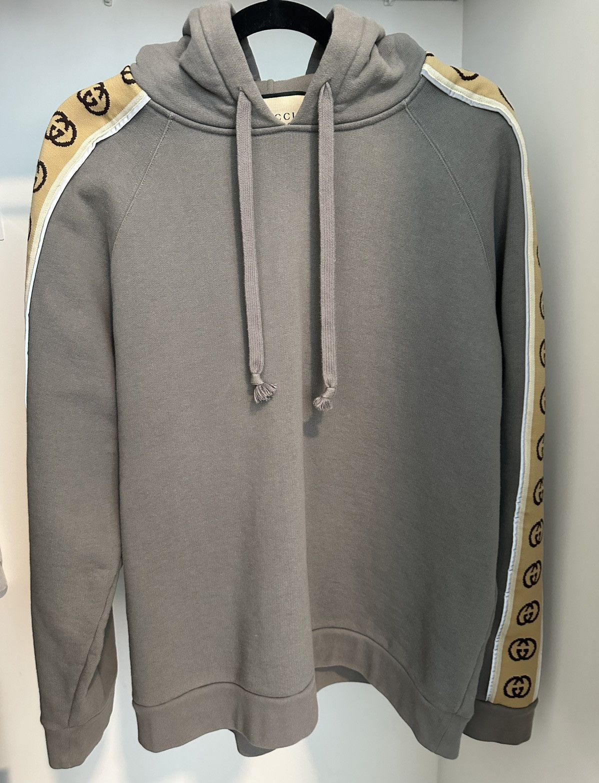 Gucci Gucci Interlocking GG Tape Reflective “Smoke Grey” Hoodie Size US L / EU 52-54 / 3 - 1 Thumbnail