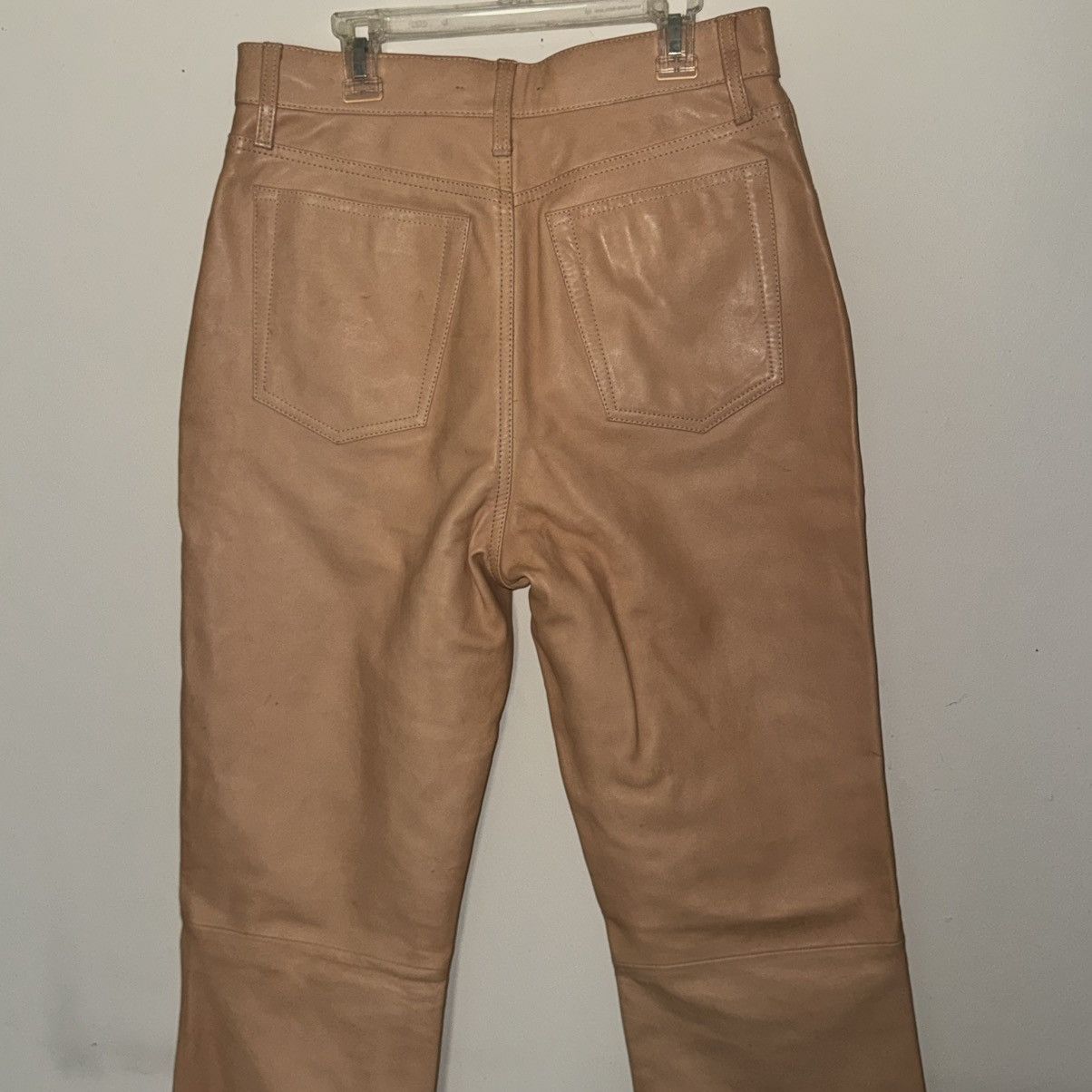 Helmut Lang Helmut Lang Lambskin Bootcut Leather Pants Size 30 Size US 30 / EU 46 - 6 Thumbnail