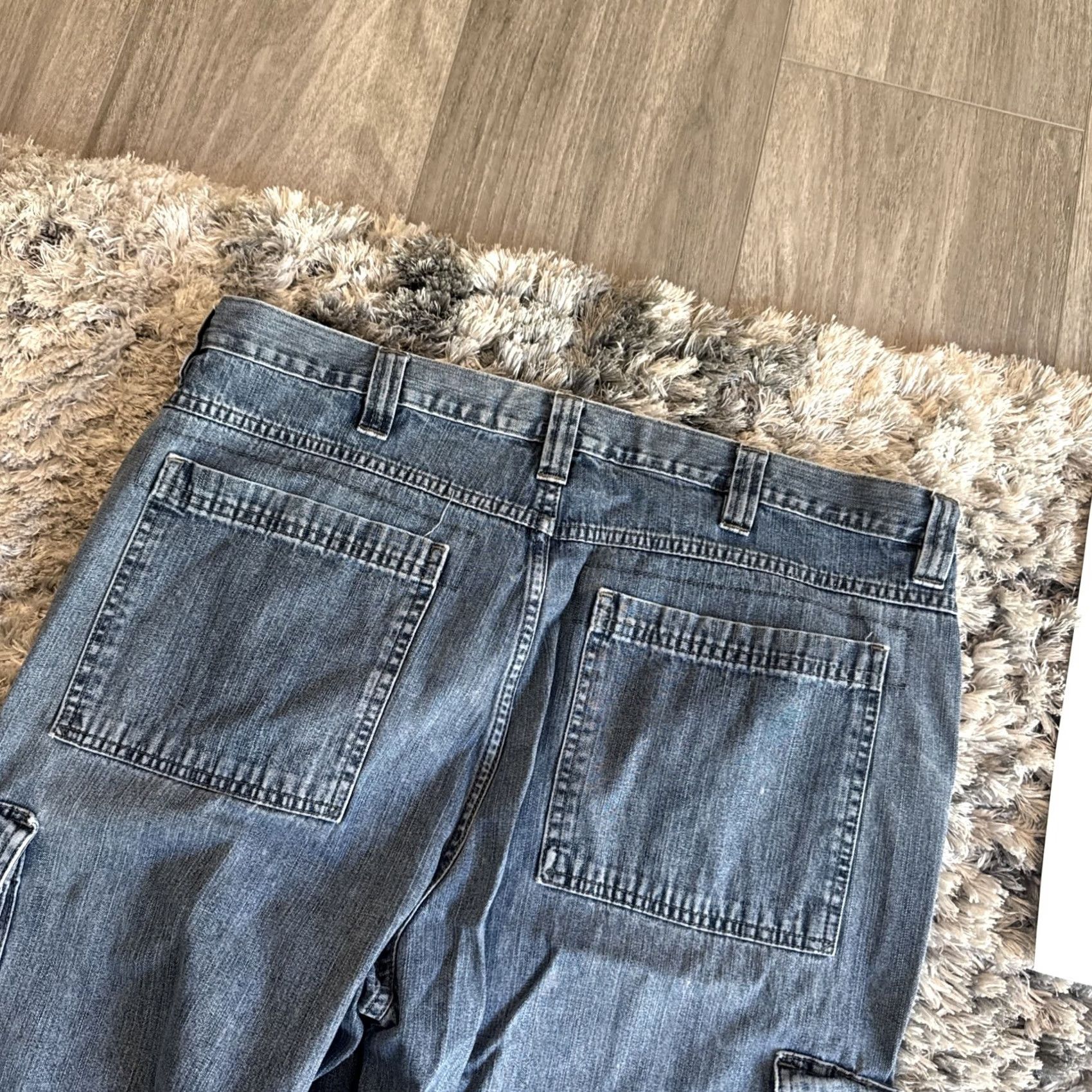 Wrangler VINTAGE Wrangler Denim Cargo Baggy Jeans 90s Y2K Men’s 38x32 RARE HTF Jeans Men Blue Straight Size US 38 / EU 54 - 2 Thumbnail