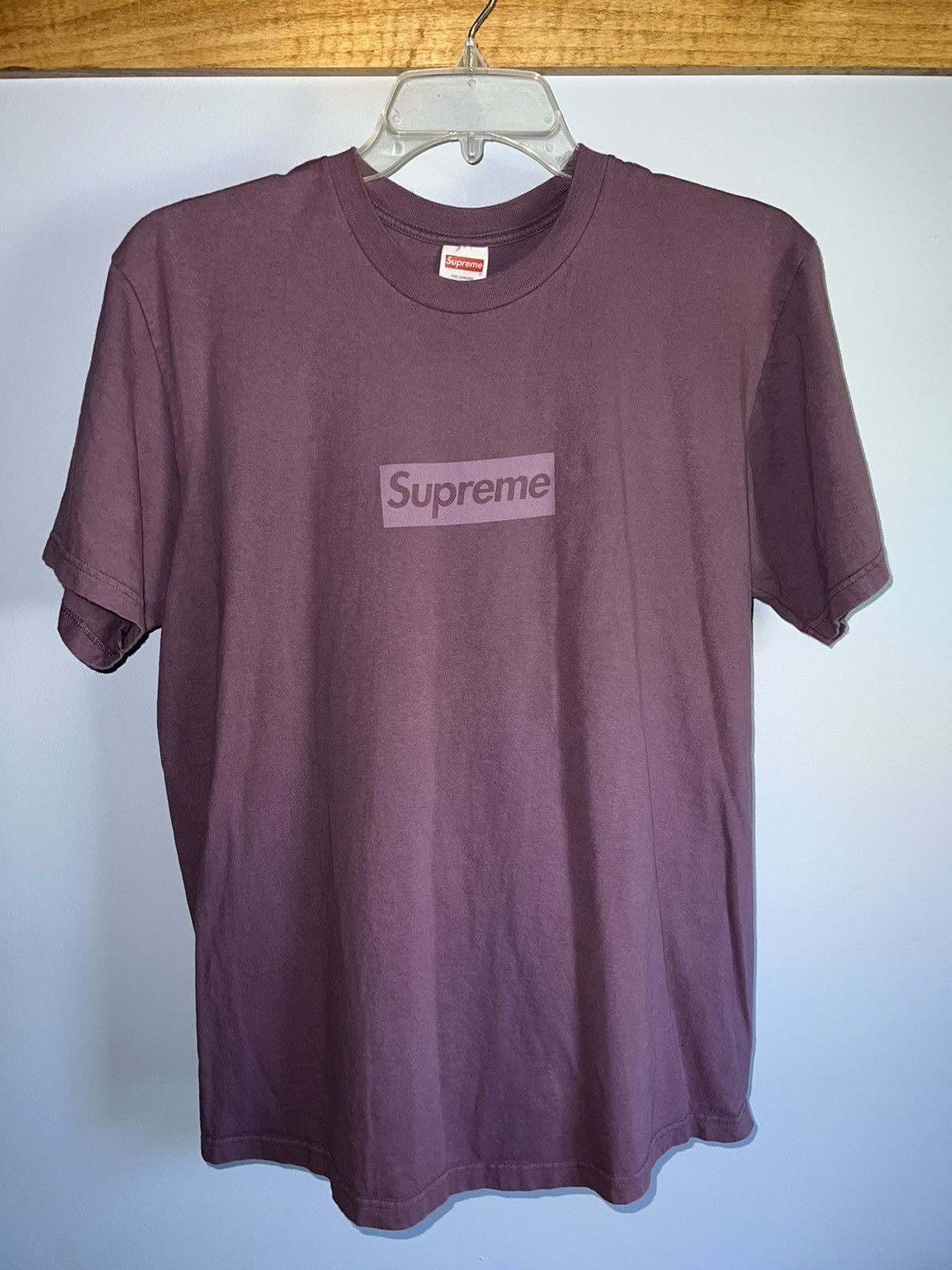 Supreme Supreme Tonal Box Logo Tee Dusty Purple Size Large | Grailed