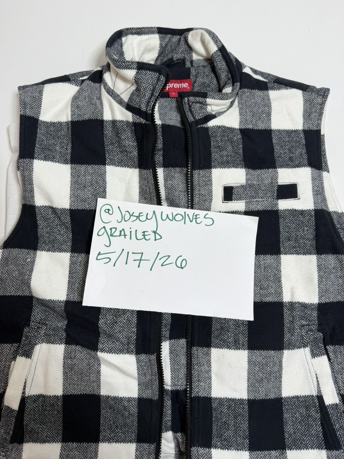 Supreme Supreme Tartan Flannel Cargo Vest | Grailed