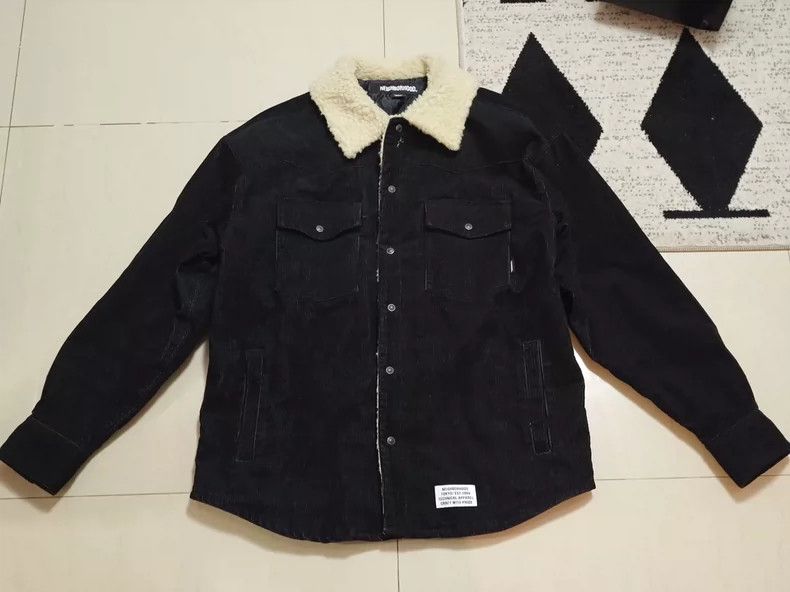 Neighborhood NEIGHBORHOOD Corduroy Lamb Collar Jacket - dmc Size US M / EU 48-50 / 2 - 1 Thumbnail