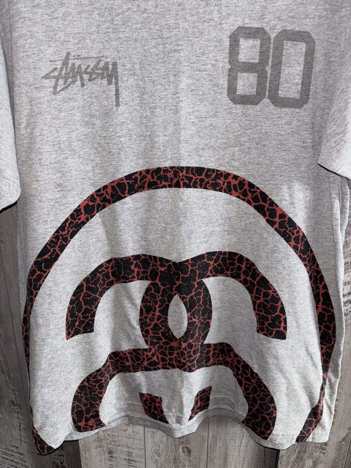 Stussy Heather Grey Stüssy Elephant Link Tee Size US M / EU 48-50 / 2 - 3 Thumbnail