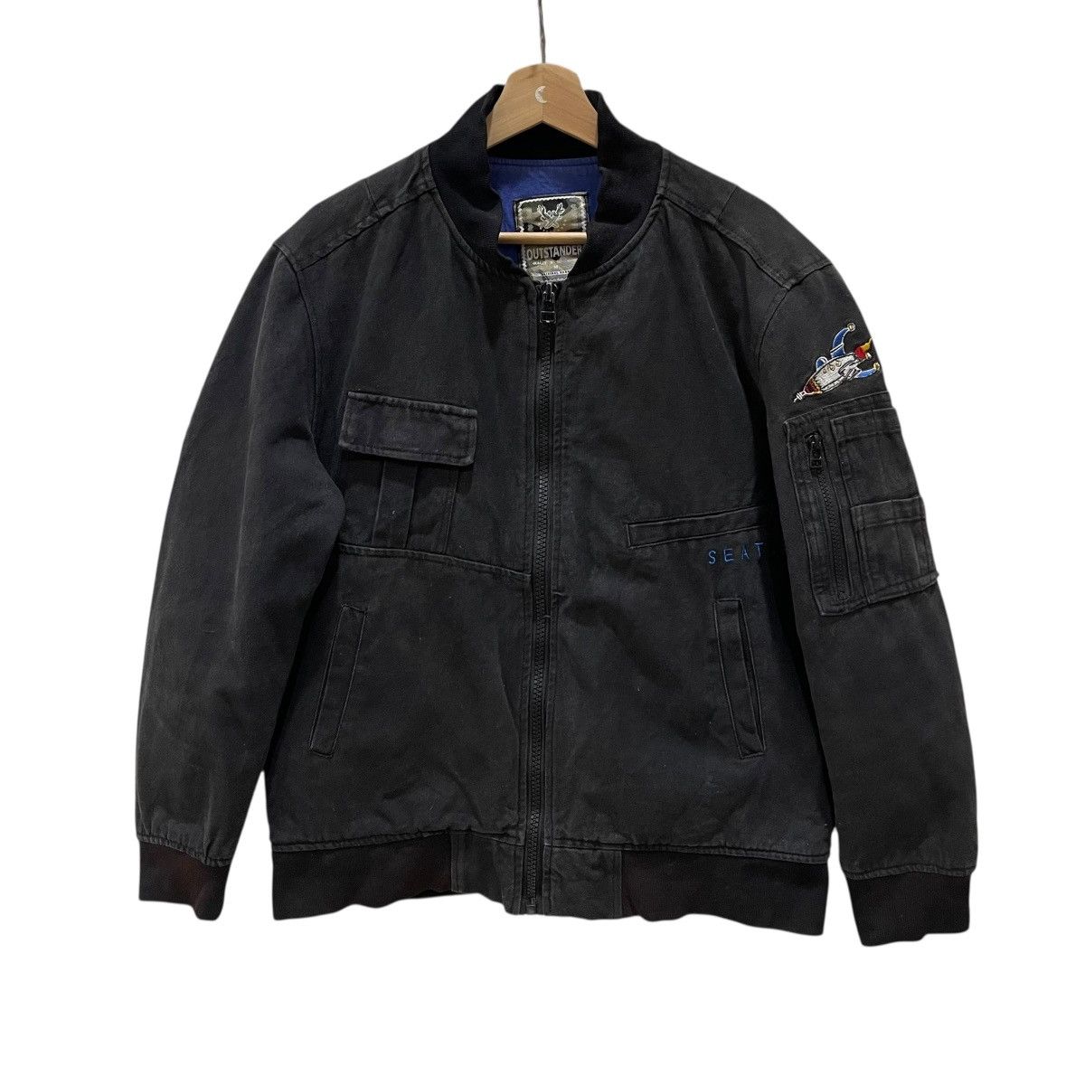 Vintage Seatle Paradise Tavern Duck Canvas Bomber Jacket Size US M / EU 48-50 / 2 - 2 Thumbnail