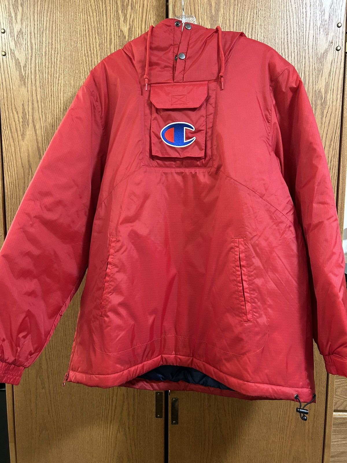 Supreme champion pullover parka red sales