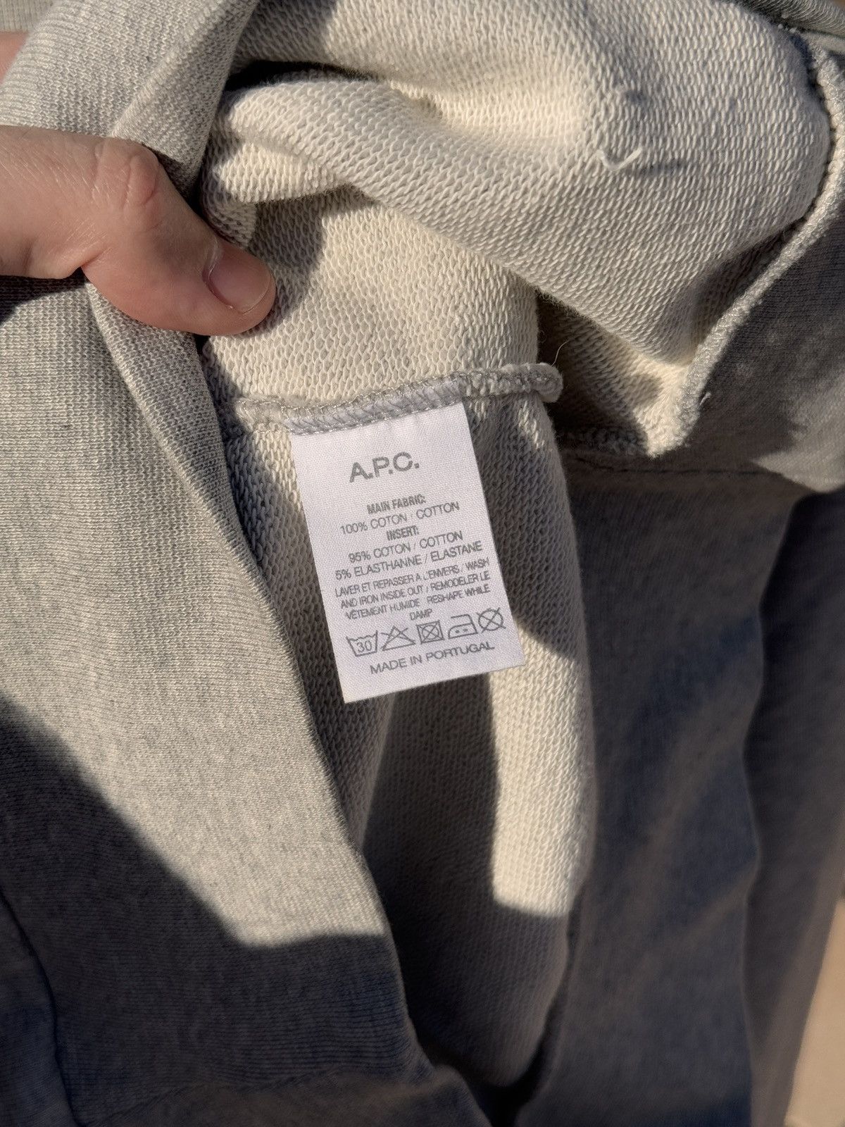 A.P.C. × JJJJound APC x JJJJound Grey Justin French Terry Sweater size L Size US L / EU 52-54 / 3 - 8 Thumbnail