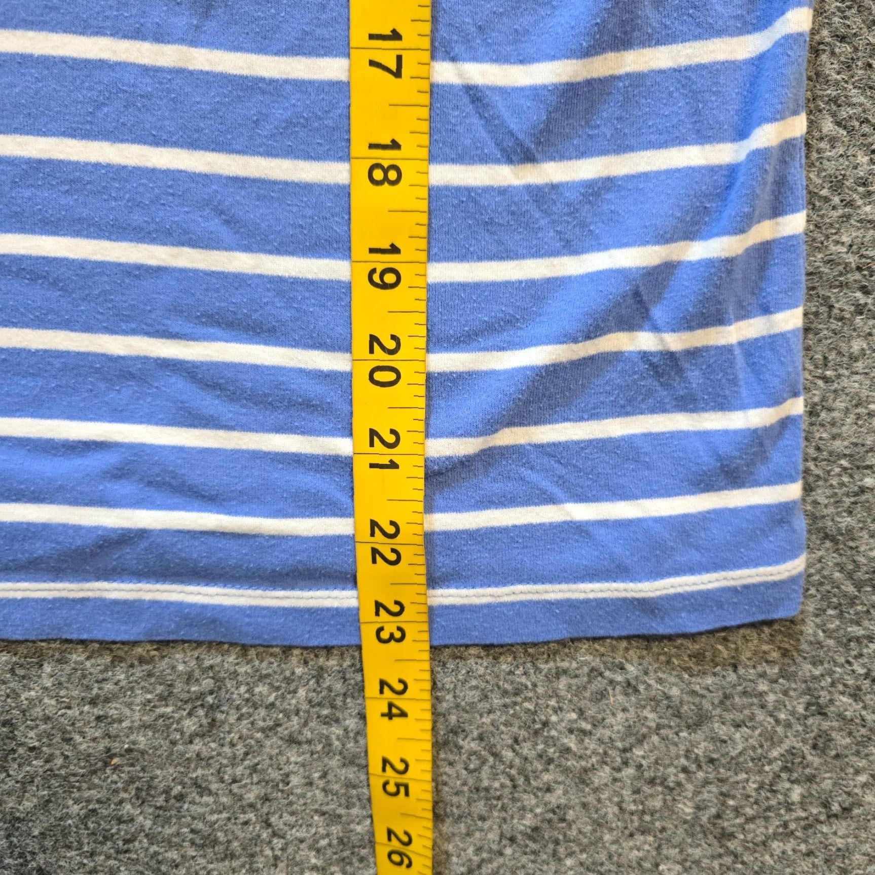 Ralph Lauren Lauren Ralph Lauren Top Womens Size L Blue Striped Henley Embroidery Preppy T-Shirt Shirt Short Sleeve Casual Knit Cotton Basic Regular Womens Size L / US 10 / IT 46 - 7 Thumbnail