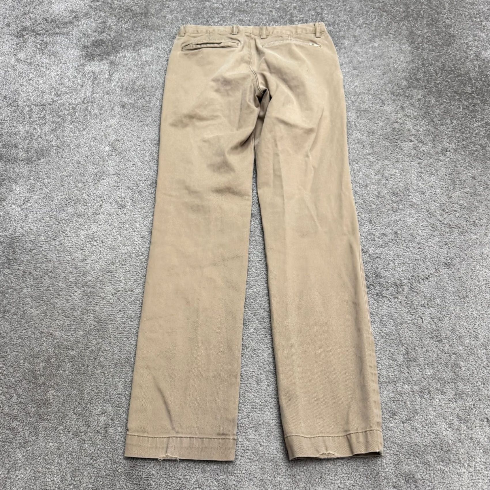 Lacoste Lacoste Slim Fit Chino Pants Mens 29x32 Khaki Brown Cotton Stretch Casual Preppy Size US 30 / EU 46 - 2 Thumbnail