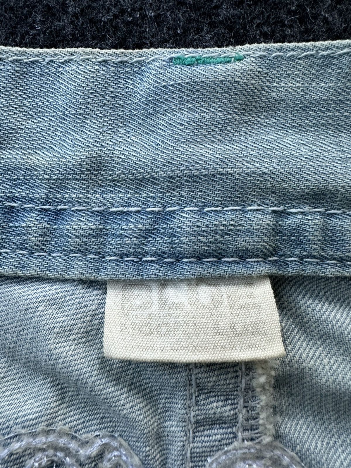 Blue Blue Japan 90s Bluemoon Surf Distressed Vintage Denim D232 Size US 29 - 13 Thumbnail