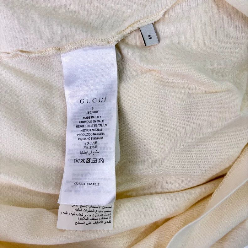 Gucci GucciBeige double tiger head sequin letter logo short-sleev Size US S / EU 44-46 / 1 - 8 Thumbnail