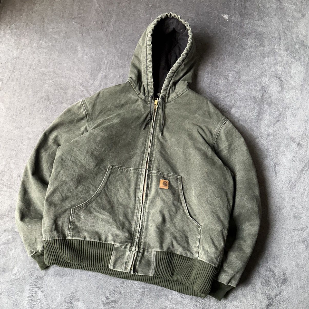 Carhartt J130 MOS GREEN OLIVE CARHARTT ACTIVE JACKET Size US L / EU 52-54 / 3 - 2 Thumbnail