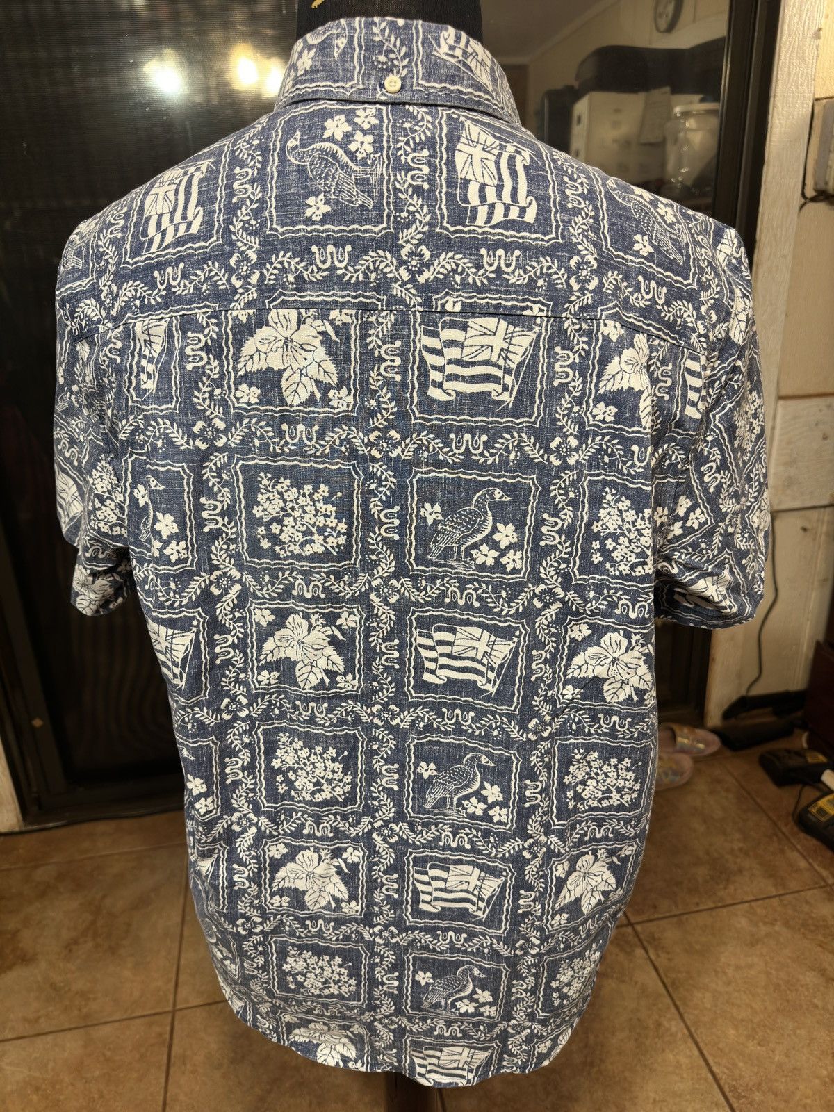 Reyn Spooner PreOwned Reyn Spooner Hawaiian Print Blue Men's M Size US M / EU 48-50 / 2 - 2 Thumbnail