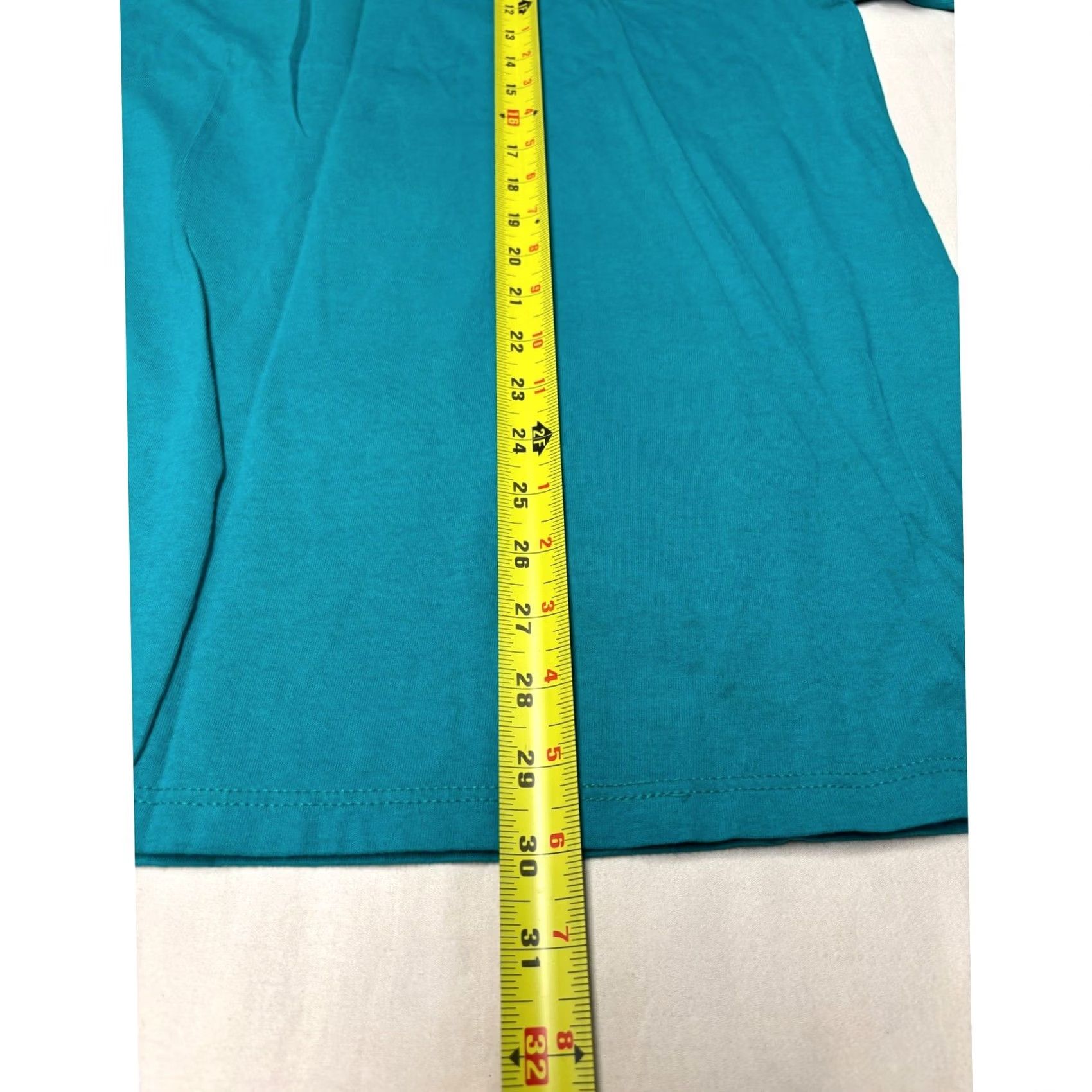 Jerzees VINTAGE Jerzees T-Shirt Men XL Teal Dave and Buster's Philly Graphic Tee 1990s USA Mens Size US XL / EU 56 / 4 - 4 Thumbnail