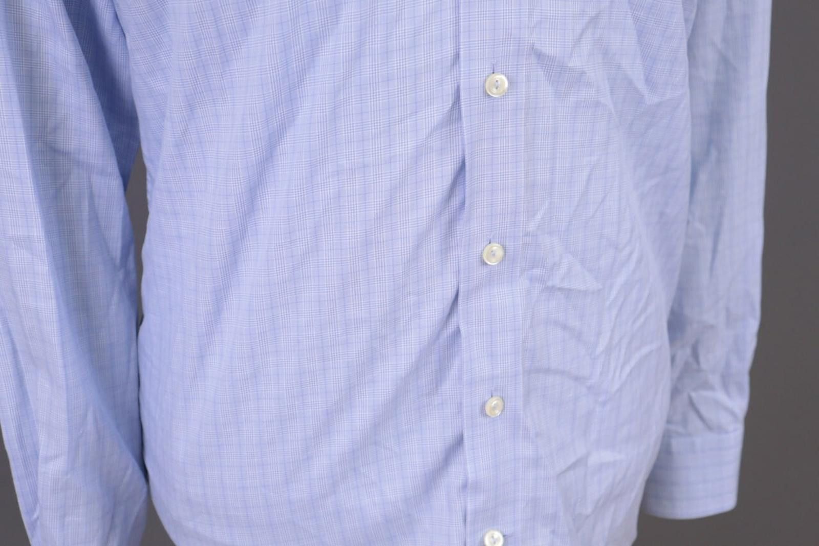 Eton Eton Blue Check Contemporary Fit Shirt Size 39 / 15 Size US M / EU 48-50 / 2 - 5 Thumbnail