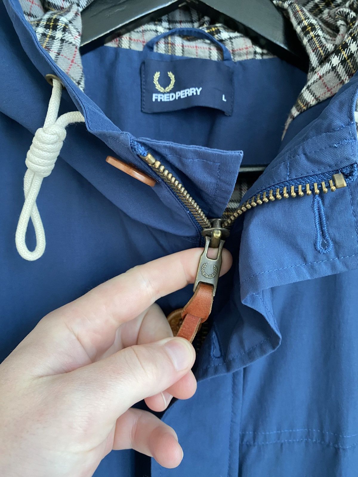 Fred Perry Fred Perry Mountain Parka Jacket Mens L Blue Size US L / EU 52-54 / 3 - 7 Thumbnail