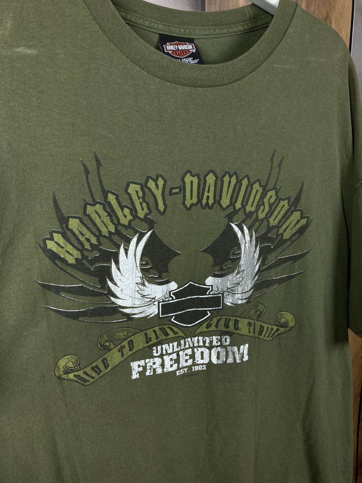 Harley Davidson 🇺🇸Vintage 2004 T-Shirt Harley Davidson Atlantic Country Tee🇺🇸 Size US XL / EU 56 / 4 - 3 Thumbnail