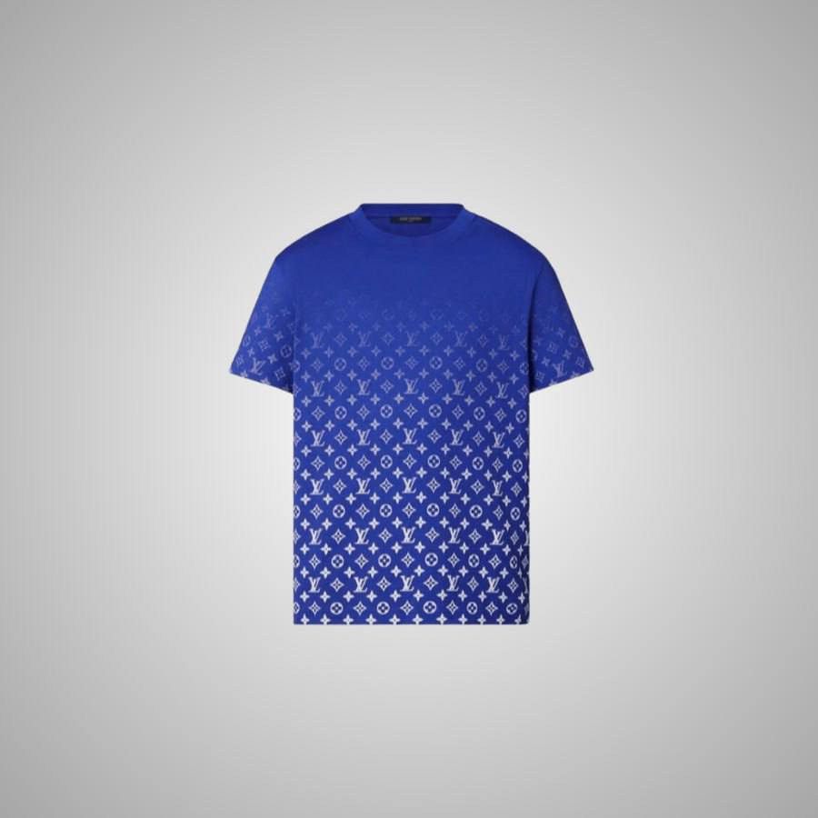 Louis Vuitton LOUIS VUITTON LVSE MONOGRAM GRADIENT T-SHIRT BLUE Size US M / EU 48-50 / 2 - 1 Thumbnail