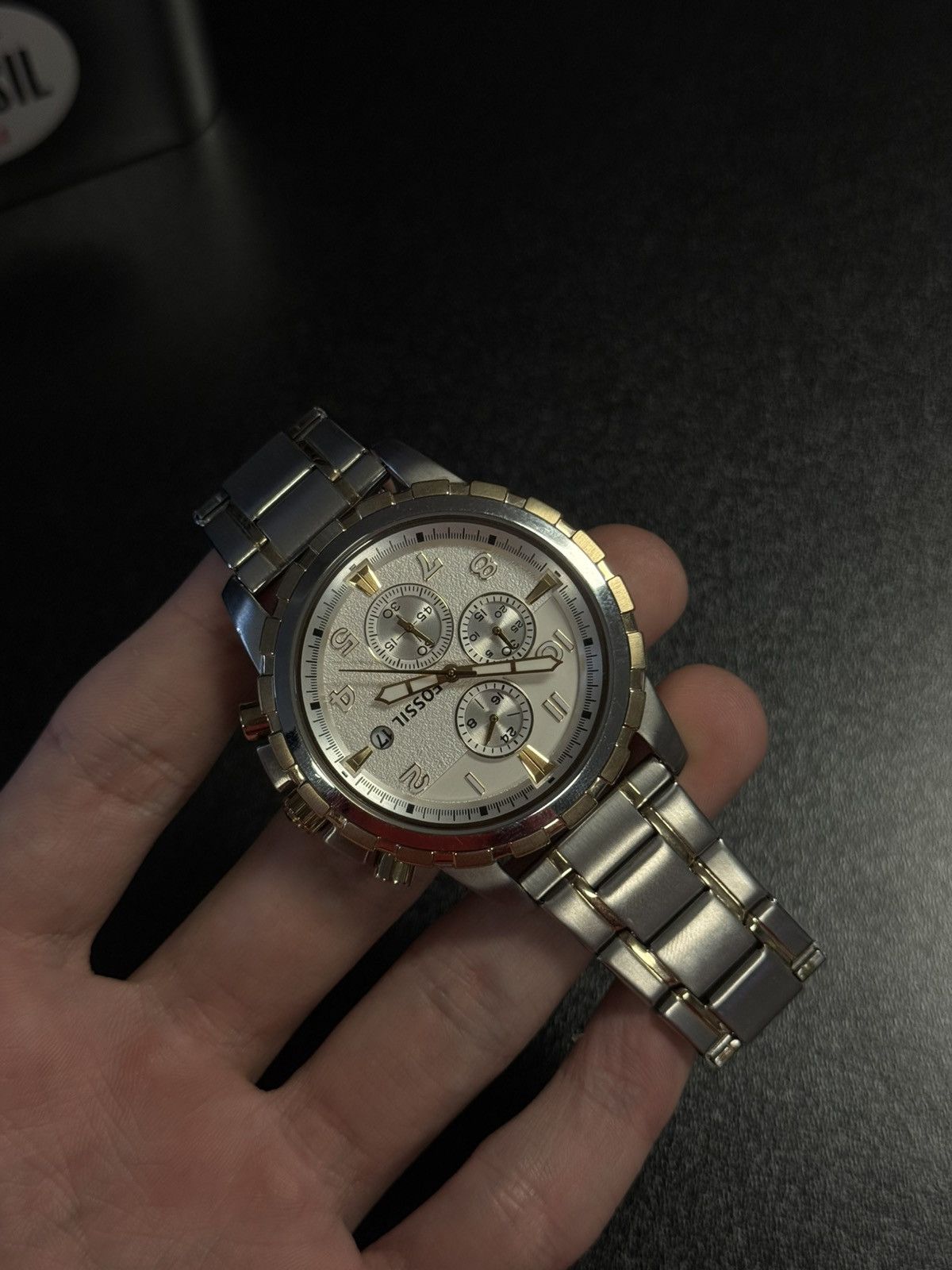 Fossil Fossil Gold/Silver Watch Adjustable Size W Extra Links Size ONE SIZE - 9 Thumbnail