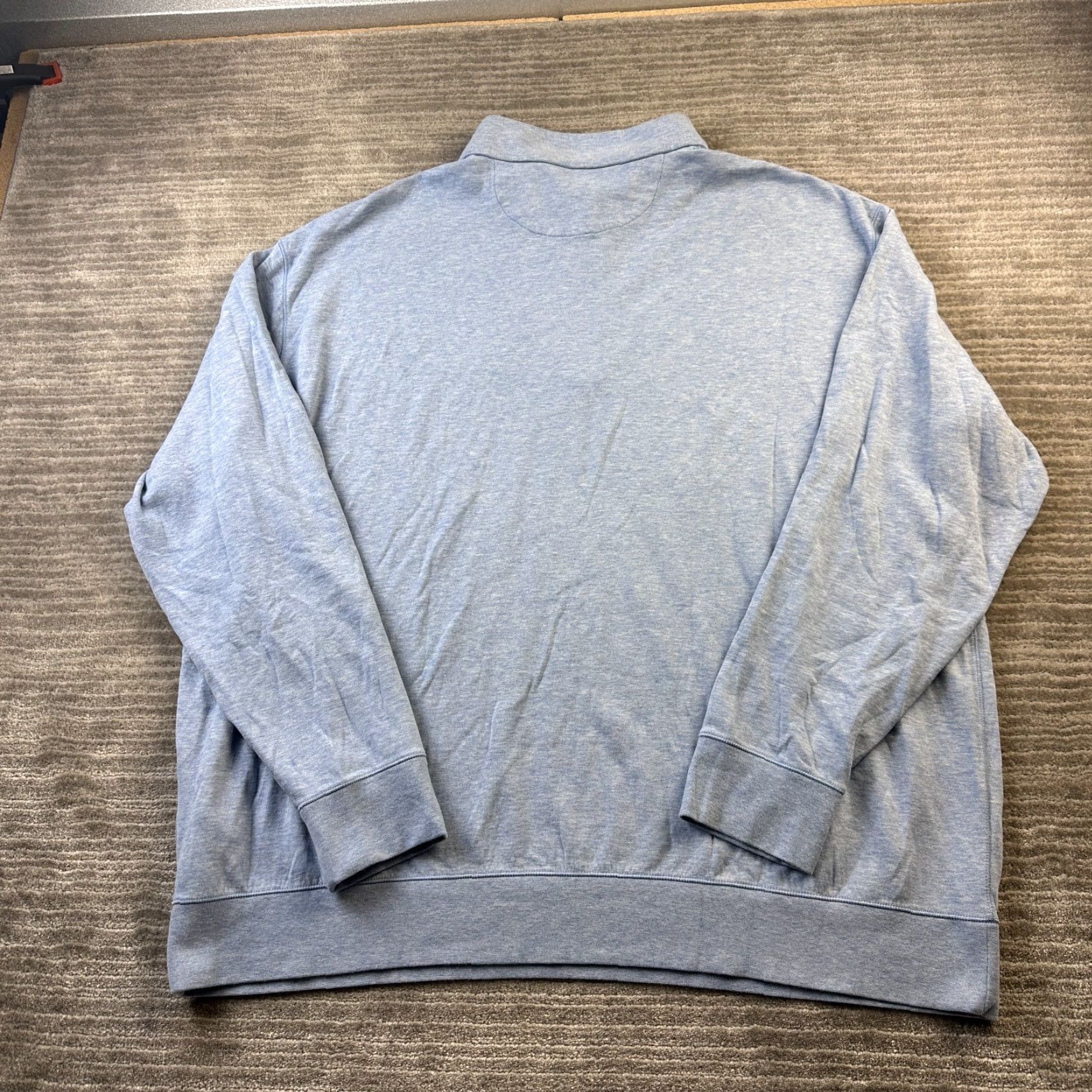 Polo Ralph Lauren Polo Ralph Lauren Sweater Mens 2XB 2XL Big Blue Knit Quarter Zip Pony Soft Size US XXL / EU 58 / 5 - 2 Thumbnail