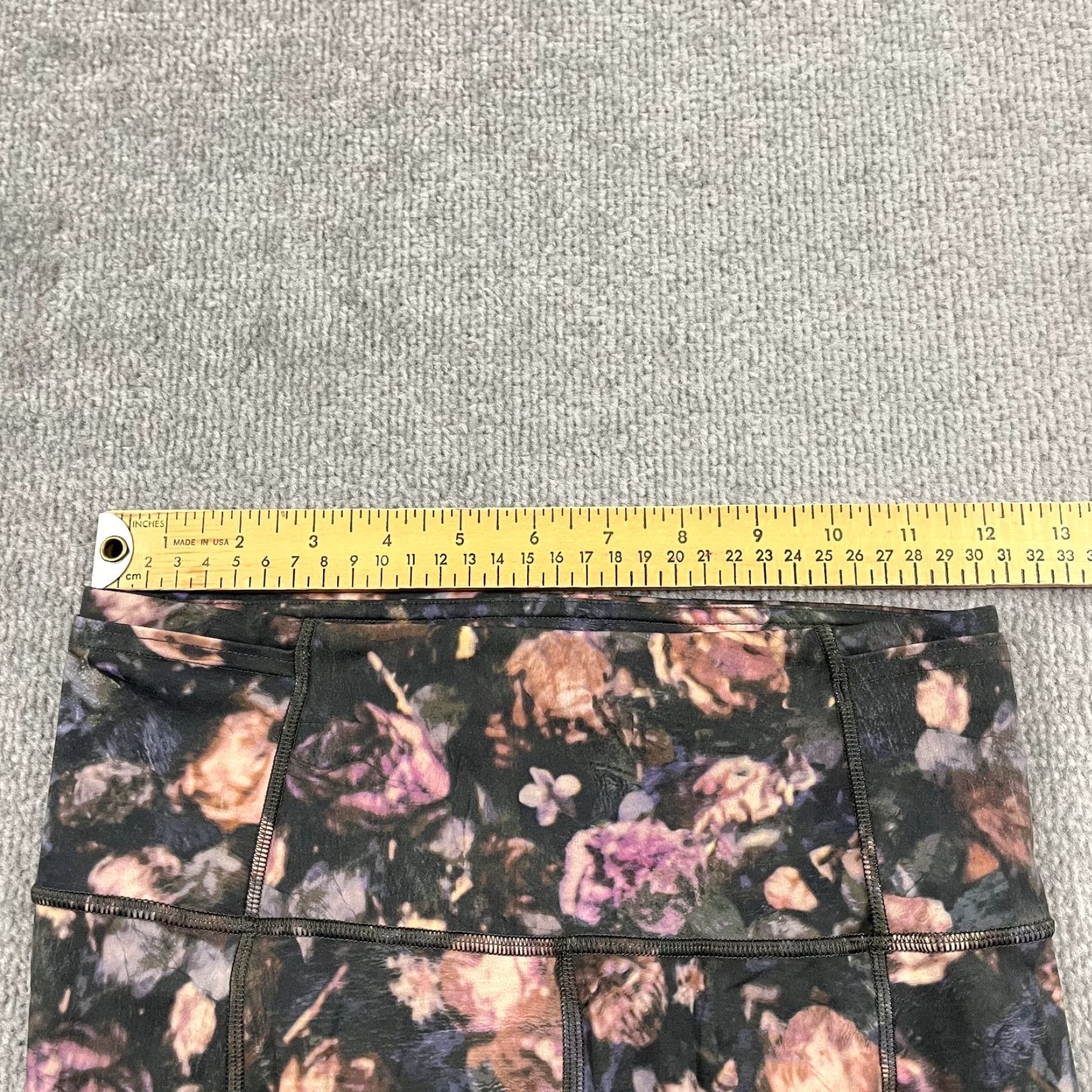 Lululemon VINTAGE Lululemon Fast N Free Full Length Tights Womens Sz 4 / 28" Floral Active Fitness Size ONE SIZE - 4 Thumbnail