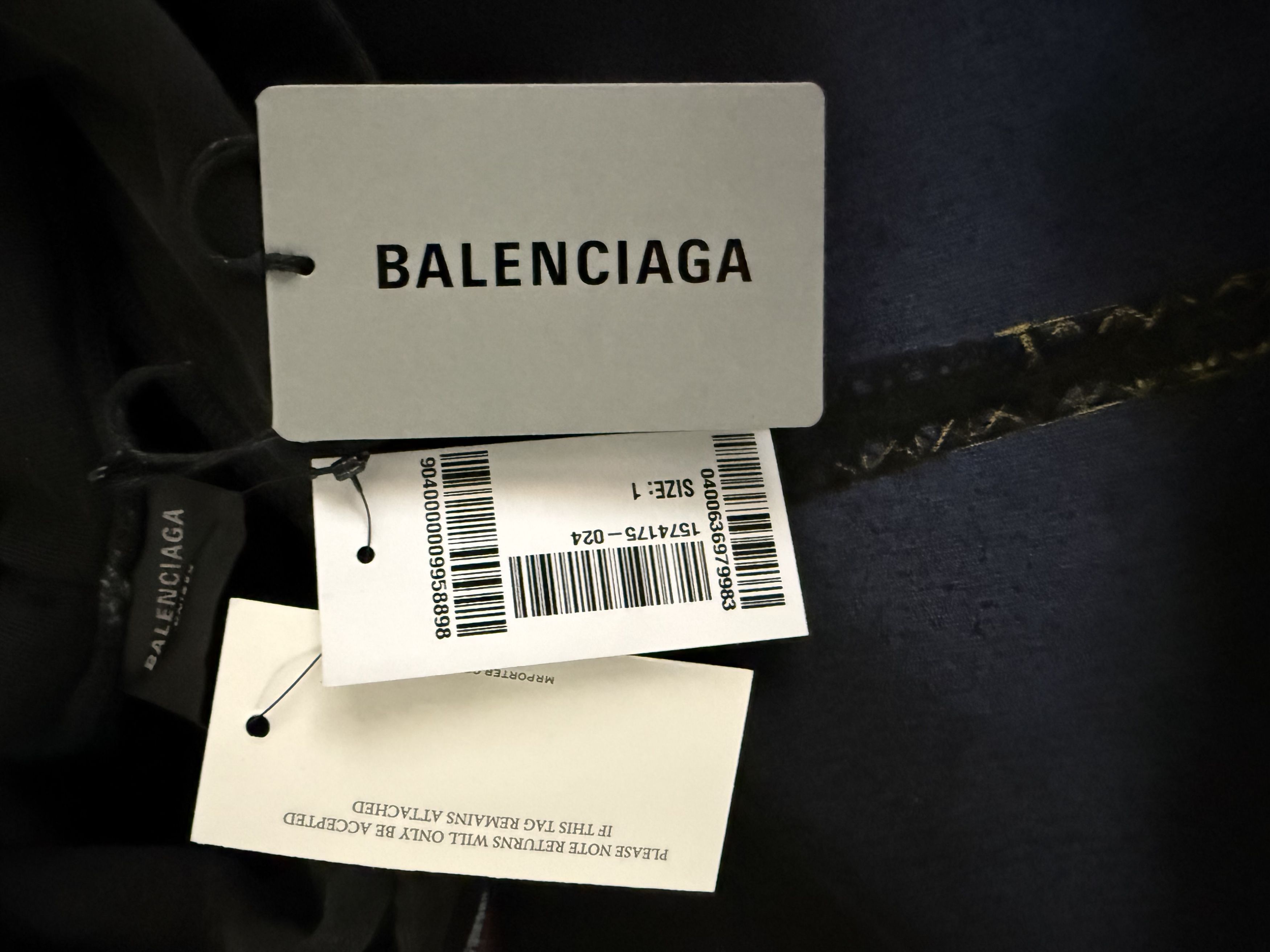 Balenciaga Oversized Distressed Printed Cotton-Jersey Hoodie Size US S / EU 44-46 / 1 - 14 Thumbnail