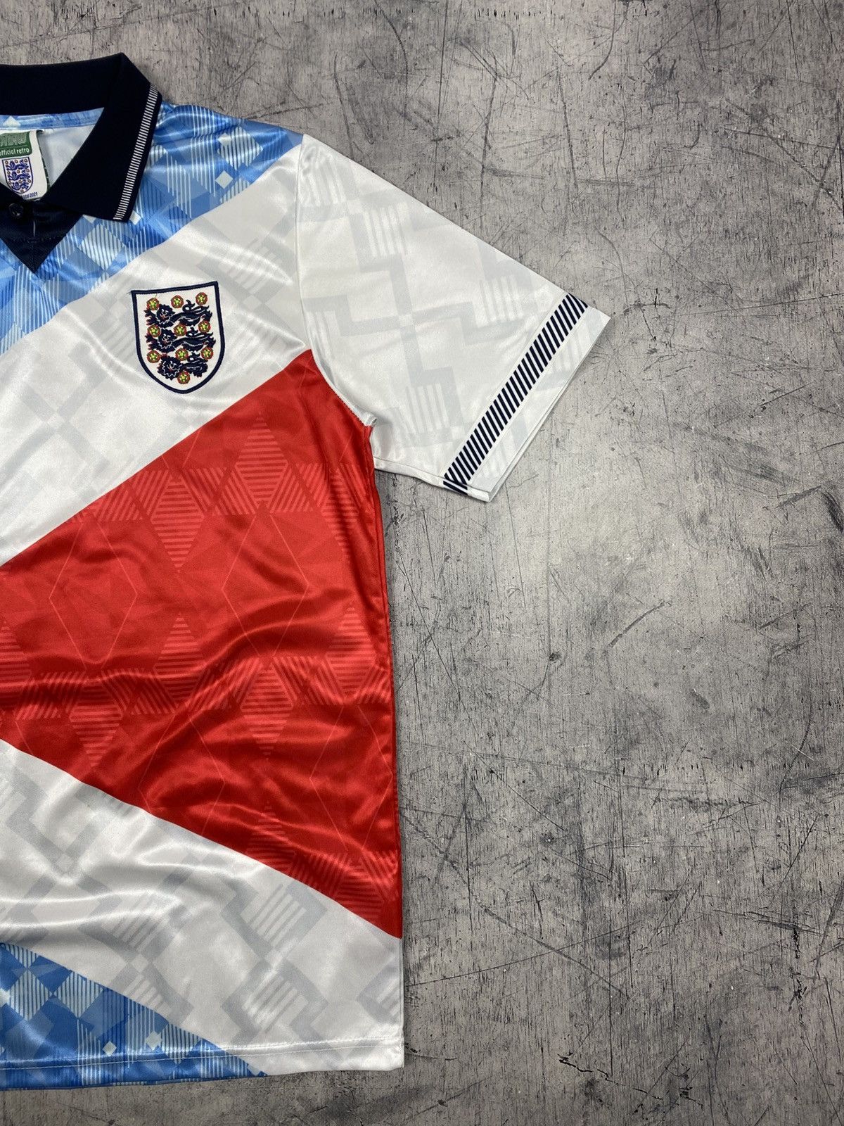 Other Score Draw England 1990-92 Retro Jersey No.19 L Size US L / EU 52-54 / 3 - 4 Thumbnail