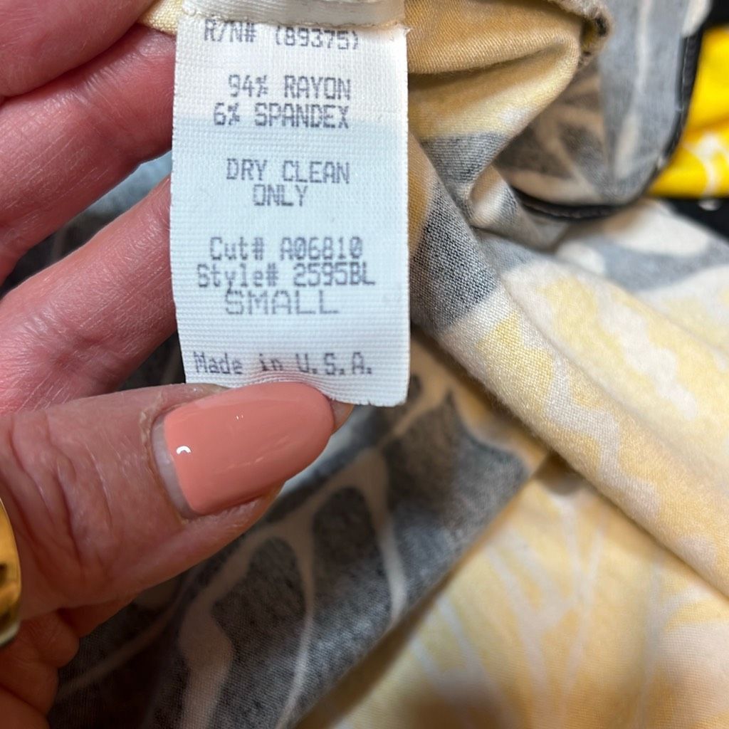 Other NWOT Sky Yellow & Black Tropical Print Maxi Dress S XS (020) Size XS / US 0-2 / IT 36-38 - 12 Thumbnail