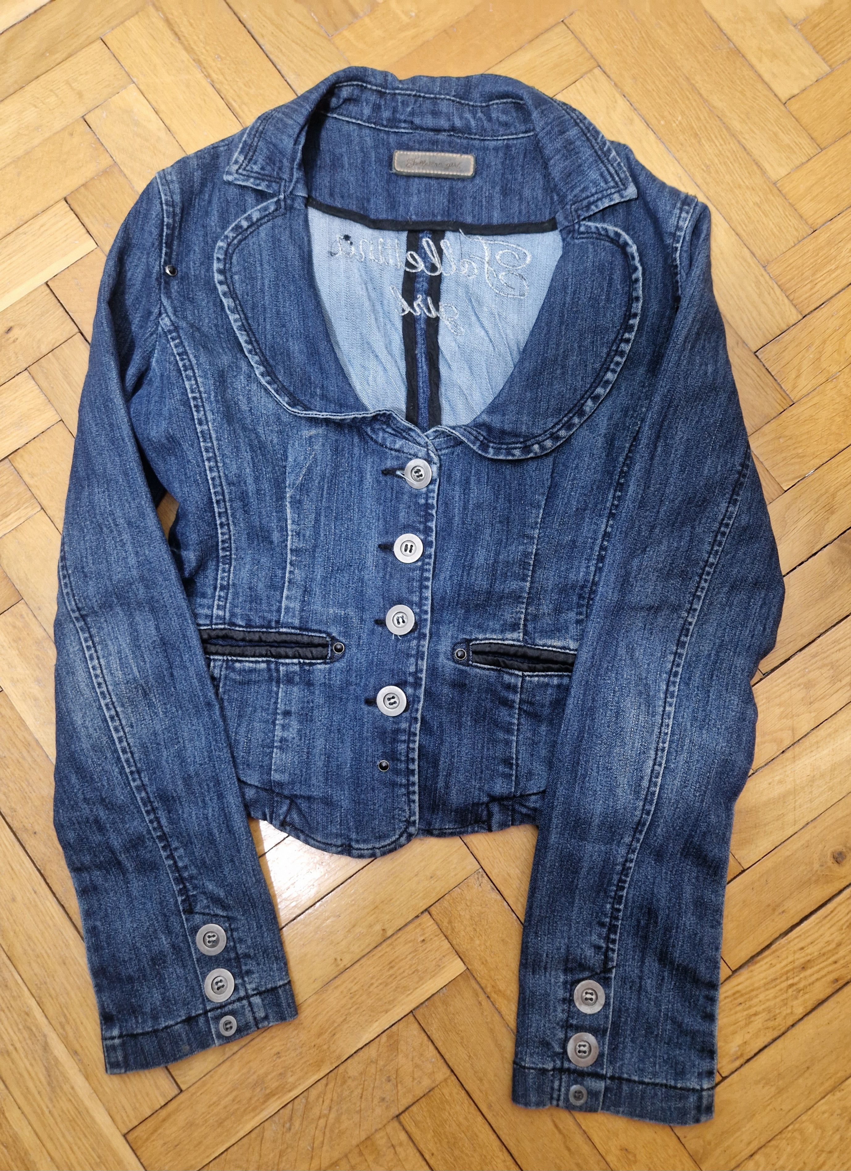 Vintage vintage denim jacket blazer Size S / US 4 / IT 40 - 8 Thumbnail