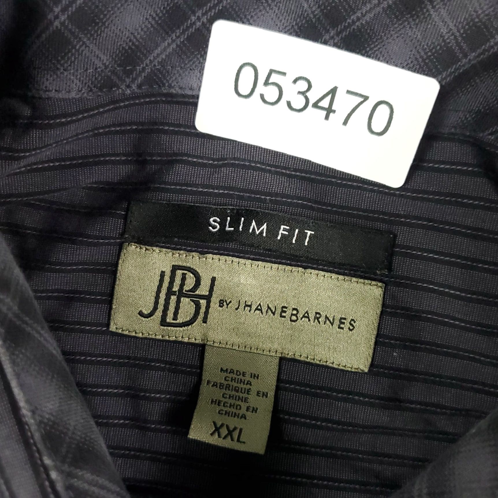Vintage VINTAGE Jhane Barnes Shirt Mens 2XL Gray Striped Button-Up Long Sleeve Casual Business Formal Party/Cocktail Workwear Mens Size US XXL / EU 58 / 5 - 8 Thumbnail