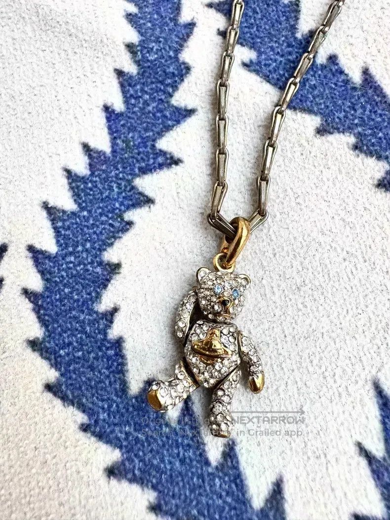 Vivienne Westwood Vivienne Westwood Vintage Diamond-Studded Saturn Bear Neck Size ONE SIZE - 1 Thumbnail