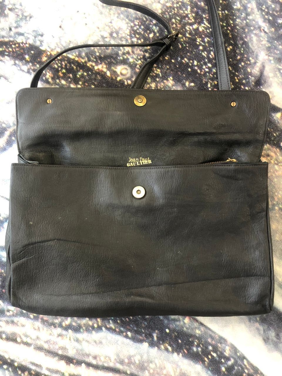 Jean Paul Gaultier Black leather Crossbody Shoulder Bag Size ONE SIZE - 3 Thumbnail