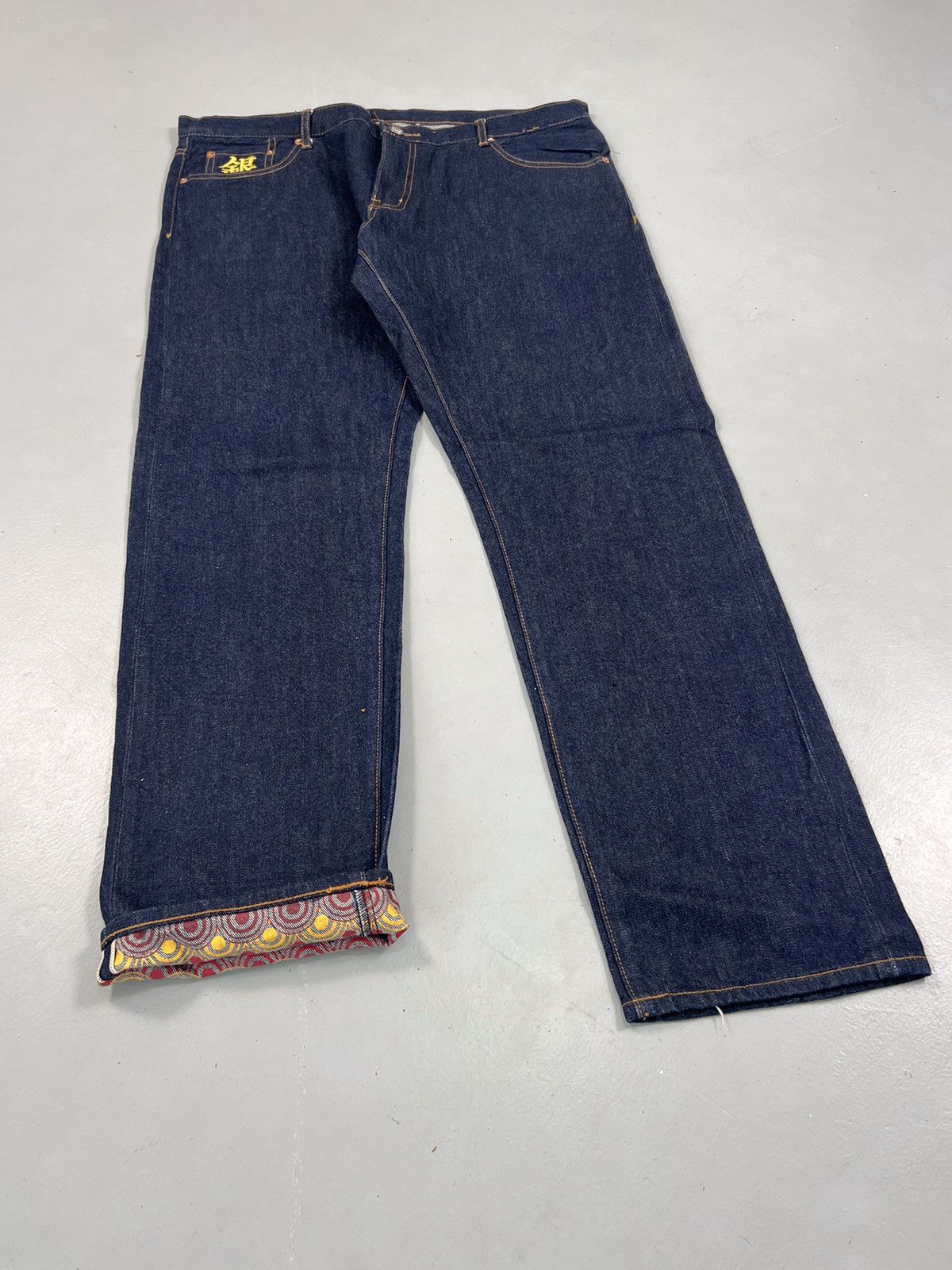 Japanese Brand Vintage Japanese brand salvage fish embroidered denim Size US 40 / EU 56 - 2 Thumbnail
