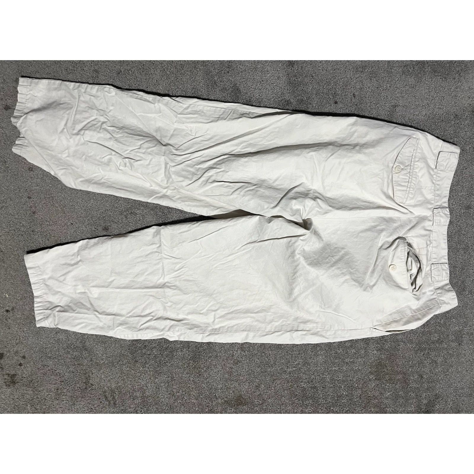 J.Crew J.CREW Pants Women Ivory Tapered Leg Pleated Front Size 32 Size 24" / US 00 / IT 34 - 3 Thumbnail